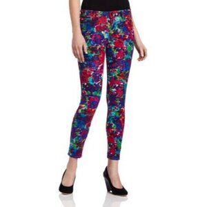 Joe's Jeans Corduroy Pants Leggings Psychedelic Floral Corduroy Pants Sz 24 New